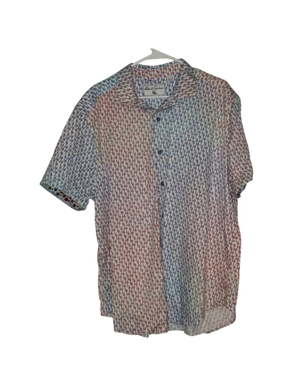 Robert Graham Stick Figure Button Down Shirt Size 3XL Classic Fit NWOT